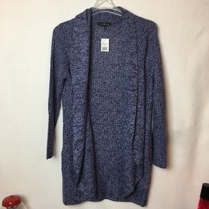 NWT Derek Heart Plus blue knit long cardigan